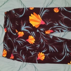 LulaRoe, one size, orange/black/teal